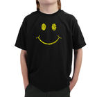 Camiseta Word Art Para Ni&ntilde;o - Be Happy Smiley Face - Negro