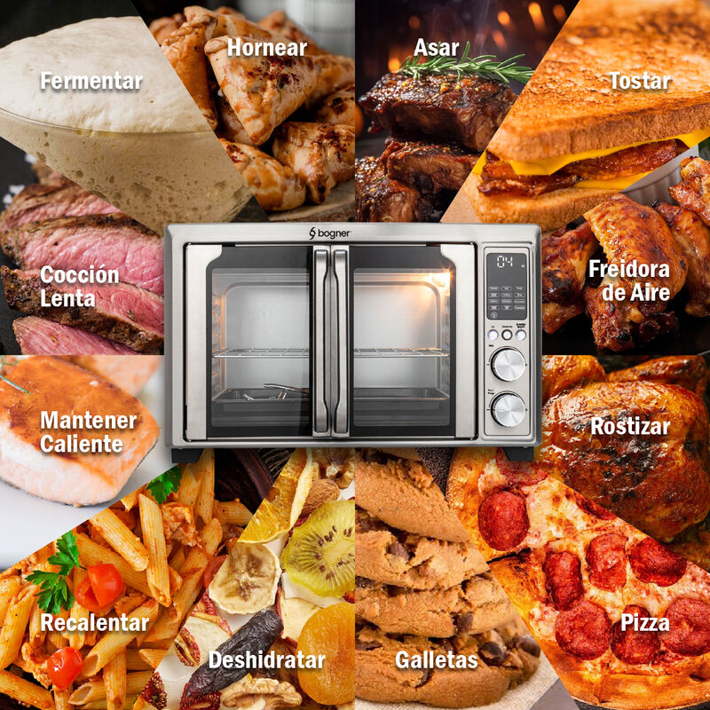 Bogner Horno Freidora De Aire Acero Inox 30L Ba... image number null