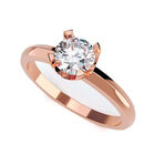 Anillo de Compromiso en Oro Rosa 10K con Circonia -  Talla:11/ M411-10R-CZ-11