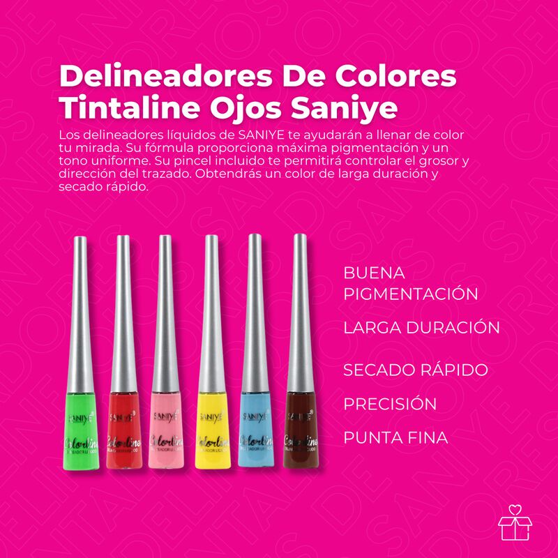 Delineadores De Colores Tintaline Ojos Saniye C... image number null