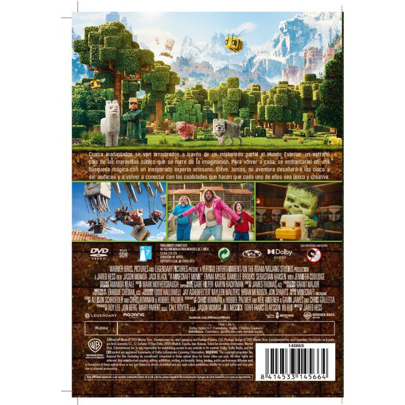 Una pel&iacute;cula de Minecraft [DVD] (2025) Una pel&iacute;... image number null