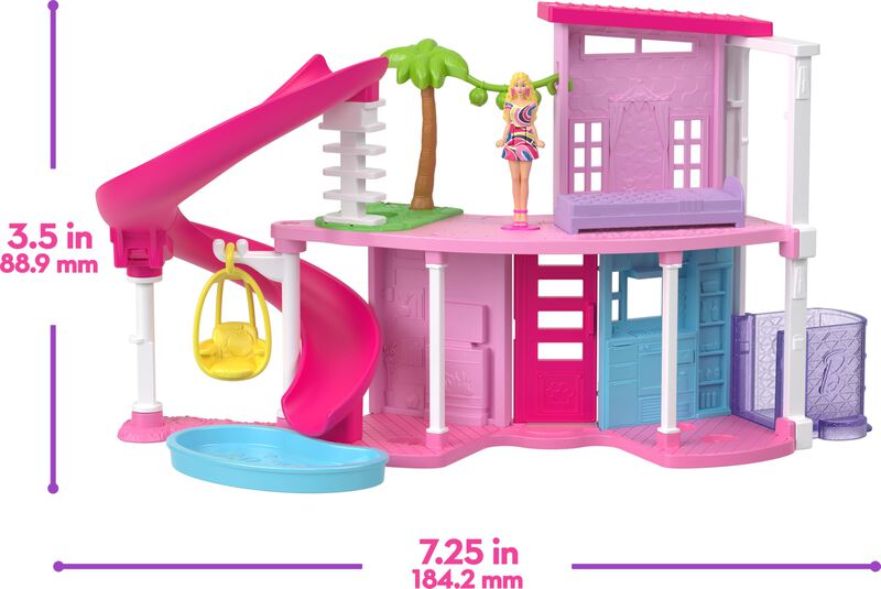 Set De Juego Barbie Mini Land Dreamhouse Con 4 ... image number null