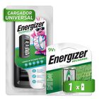 Cargador Universal De Pilas Energizer + 1 Pila 9v Recargable