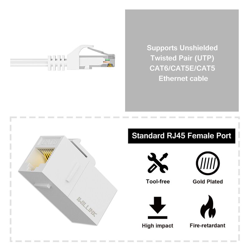 Acoplador Keystone Iwillink Rj45 Cat6 Hembra A ... image number null
