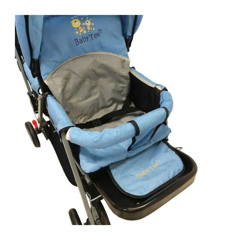 Carriola Gemelar Azul Moderna Bebé Y Niño Doble... image number null