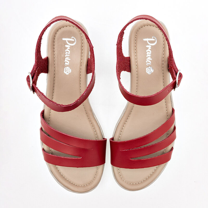Pravia Sandalia para mujer rojo image number null