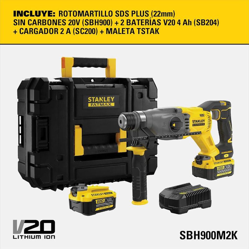 Rotomartillo Stanley SDS V20 Sin Carbones mas T... image number null