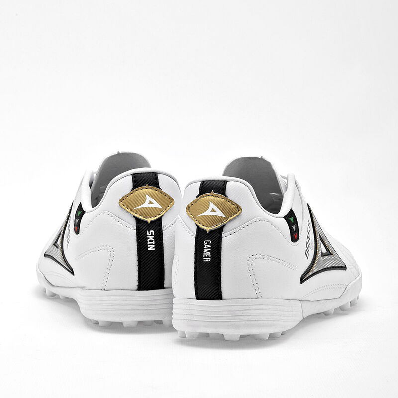 Pirma Tenis De F&uacute;tbol Para Mujer Blanco Dorado ... image number null