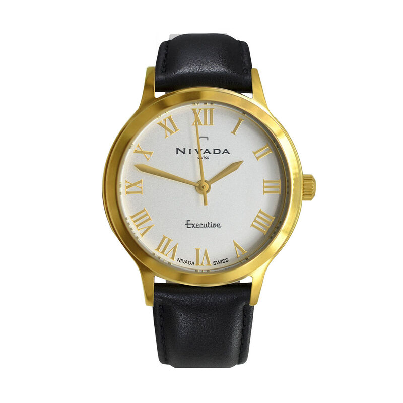Reloj Nivada Executive Dama Dorado/Piel Blanco ... image number null