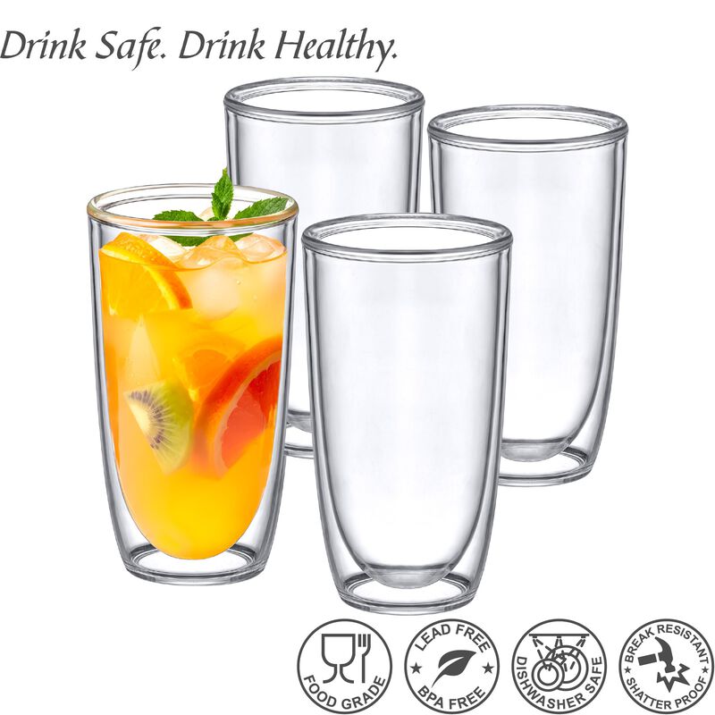 Juego De 4 Vasos Para Beber Amazing Abby 620 ml... image number null