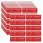 Pegatinas Gscwld 100 uds 8 cm &times; 2,5 cm rojo devolver al remitente