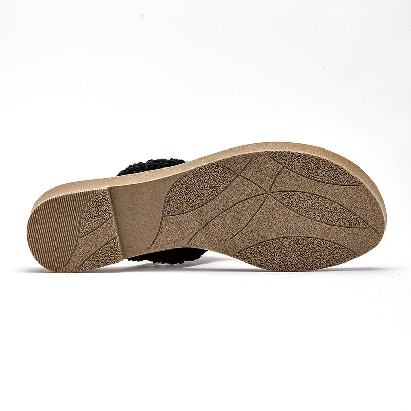Mora Tierra sandalia cu&ntilde;a para mujer negro cod ... image number null