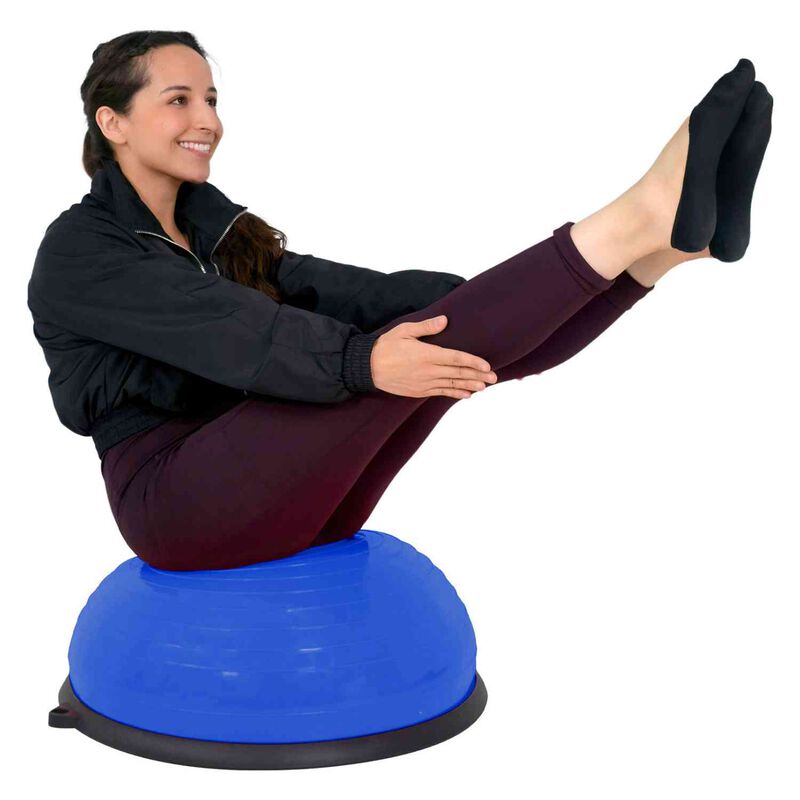 Pelota Azul Tipo Bosu Yoga Terapia Gym + Tapete... image number null