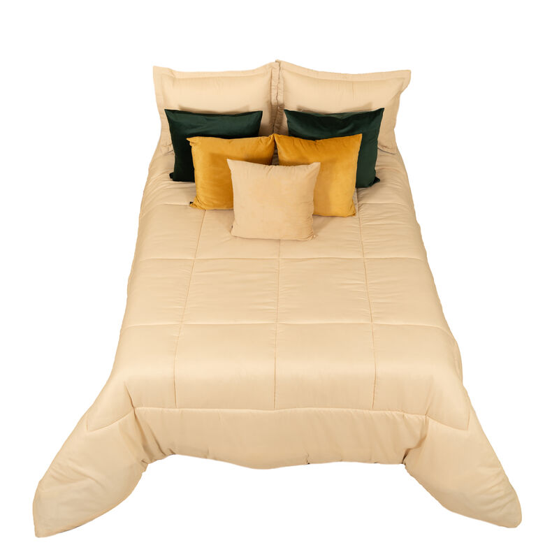 Edredon Duvet Santorini Matrimonial Beige/Cafe image number null