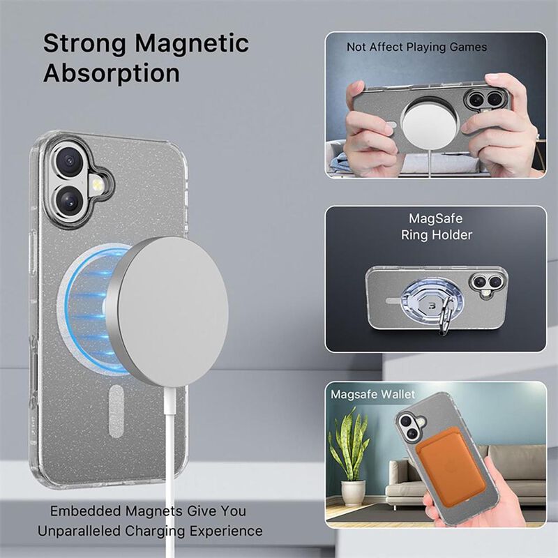 Funda MYBAT Savvy para iPhone 16 - Brillos Tran... image number null