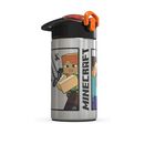 Botella De Agua Zak Designs Minecraft De Acero Inoxidable 460 Ml
