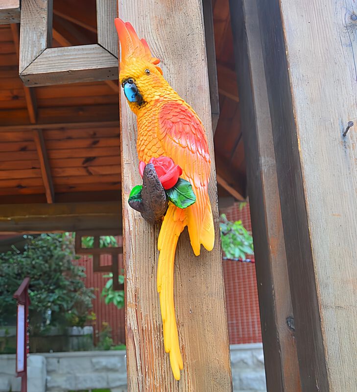 Figurita Coolboy 38 cm Loro Guacamayo De Resina... image number null