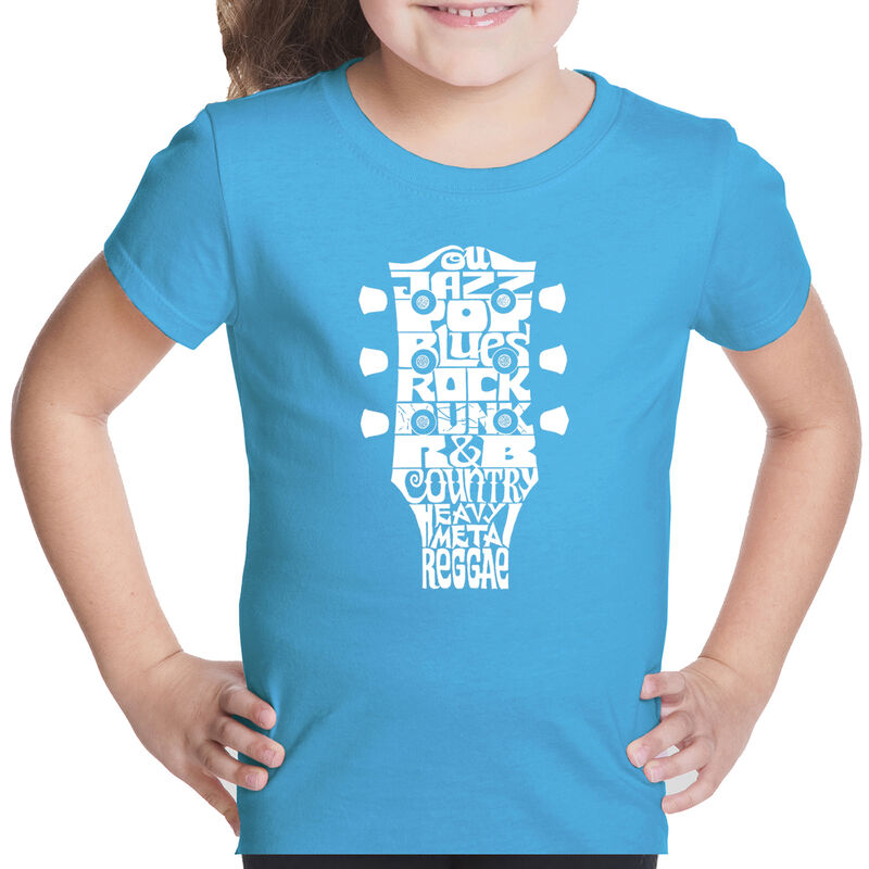 Camiseta Word Art Para Ni&ntilde;a - G&eacute;neros Musicales... image number null