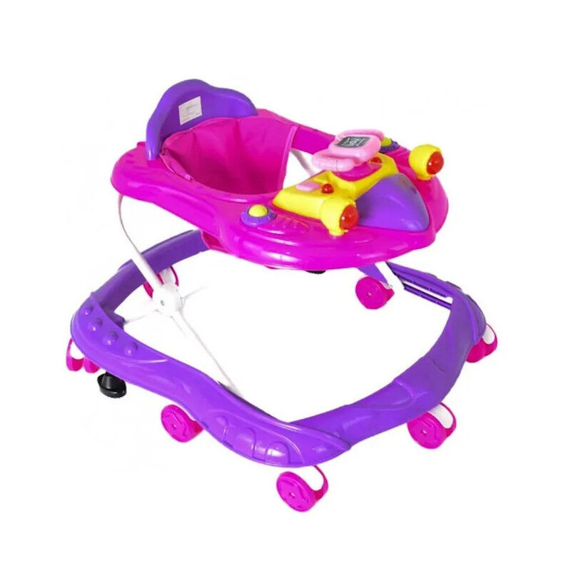 Andadera Fucsia Para Beb&eacute; Caminadora Nave Espac... image number null