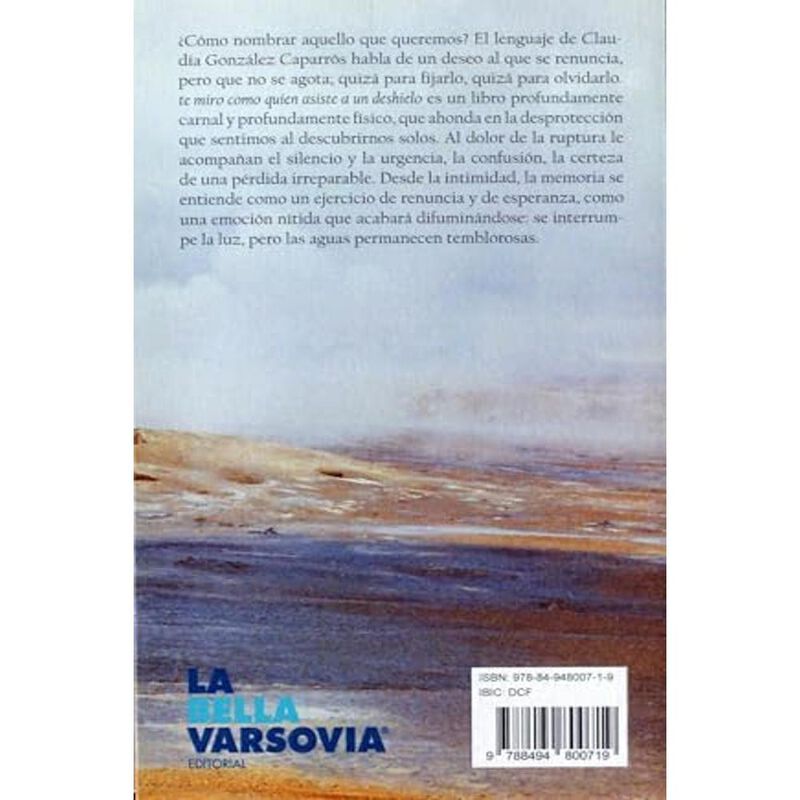 Te miro como quien asiste a un deshielo image number null