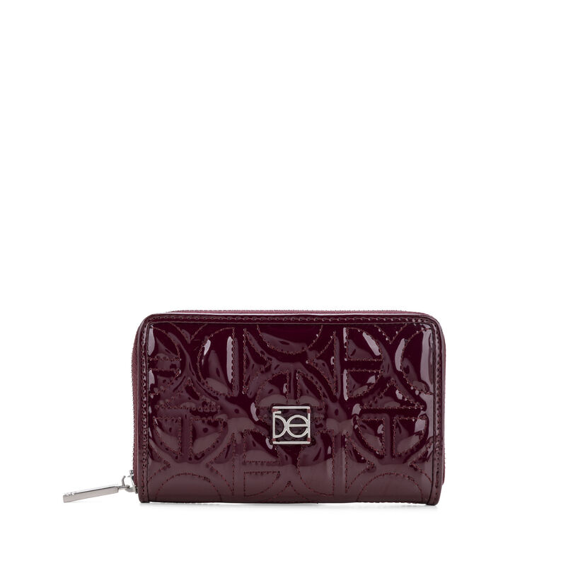 Cartera Cierre Sencillo Mediana Look Glossy Col... image number null