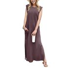 Vestido Grecerelle Maxi Rosewood con Bolsillos - Talla M