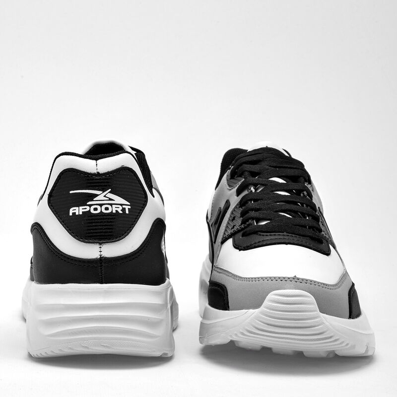Apoort Tenis deportivo para hombre blanco negro... image number null
