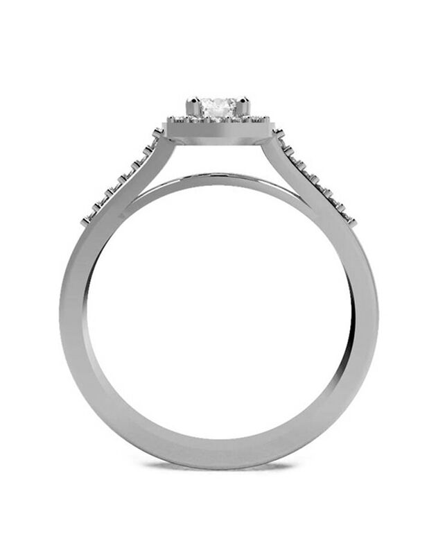 Anillo de Compromiso de 14K con Circonia Talla ... image number null