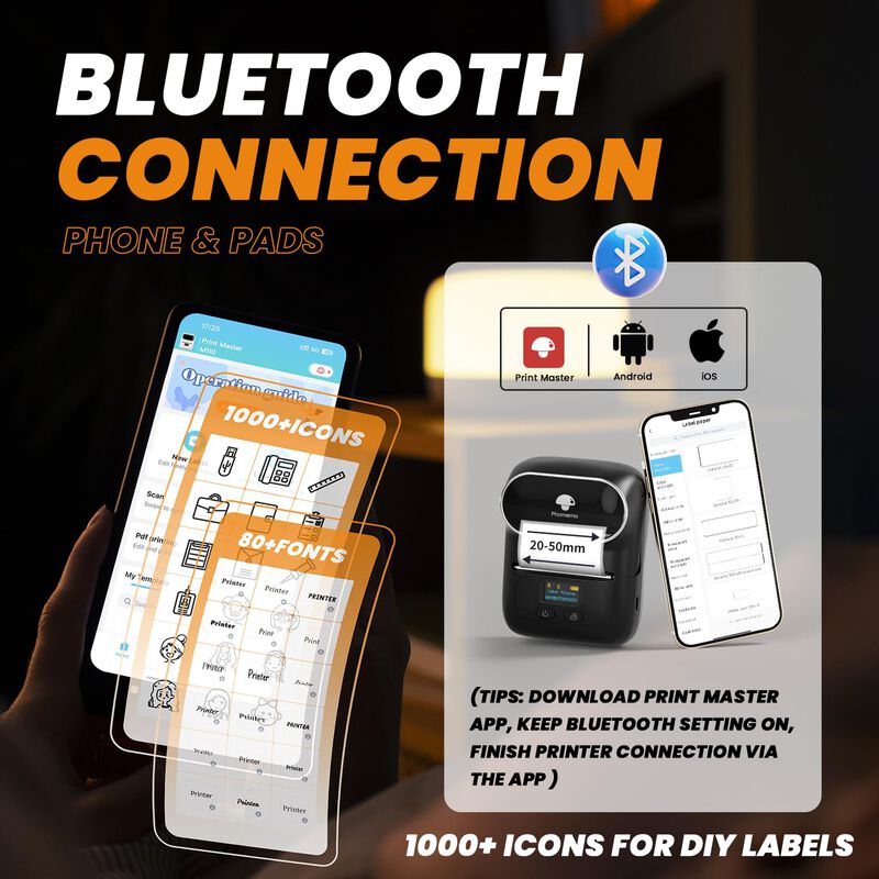 Rotuladora T&eacute;rmica Bluetooth Phomemo M110 Con 3... image number null
