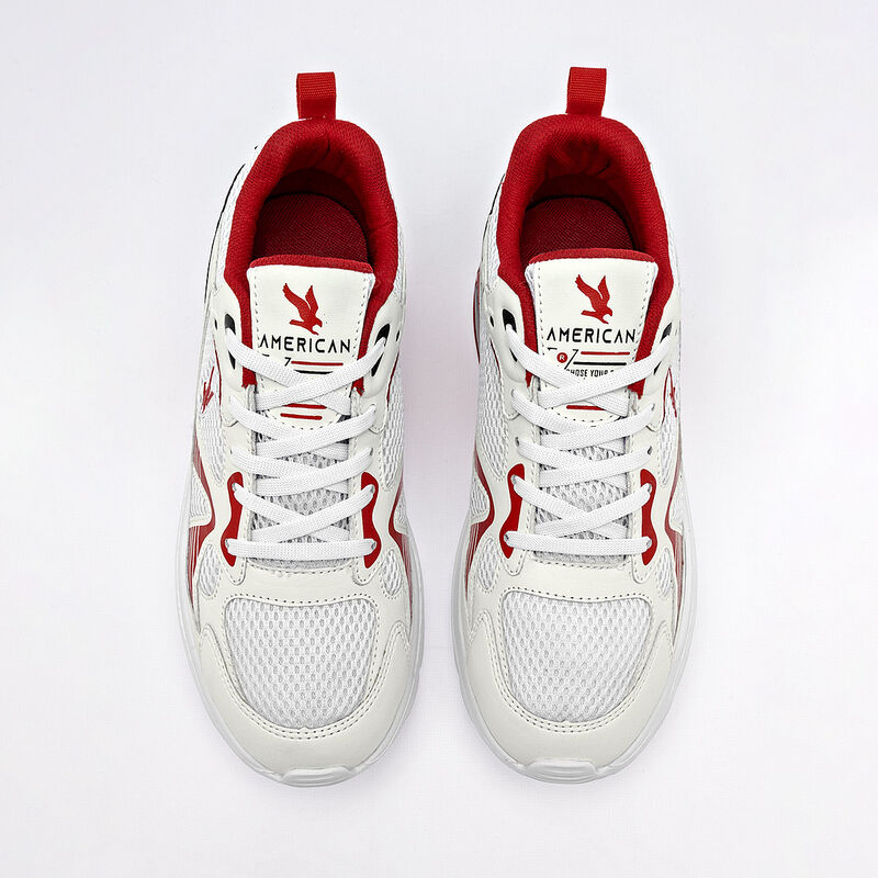 American Fire tenis para mujer blanco rojo negr... image number null