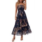 Vestido Maxi Boho Floral Simplee para Bodas y Fiestas