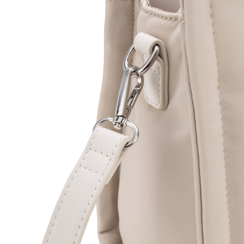 Bolsa Tote Mediana Acolchonada Color Beige image number null