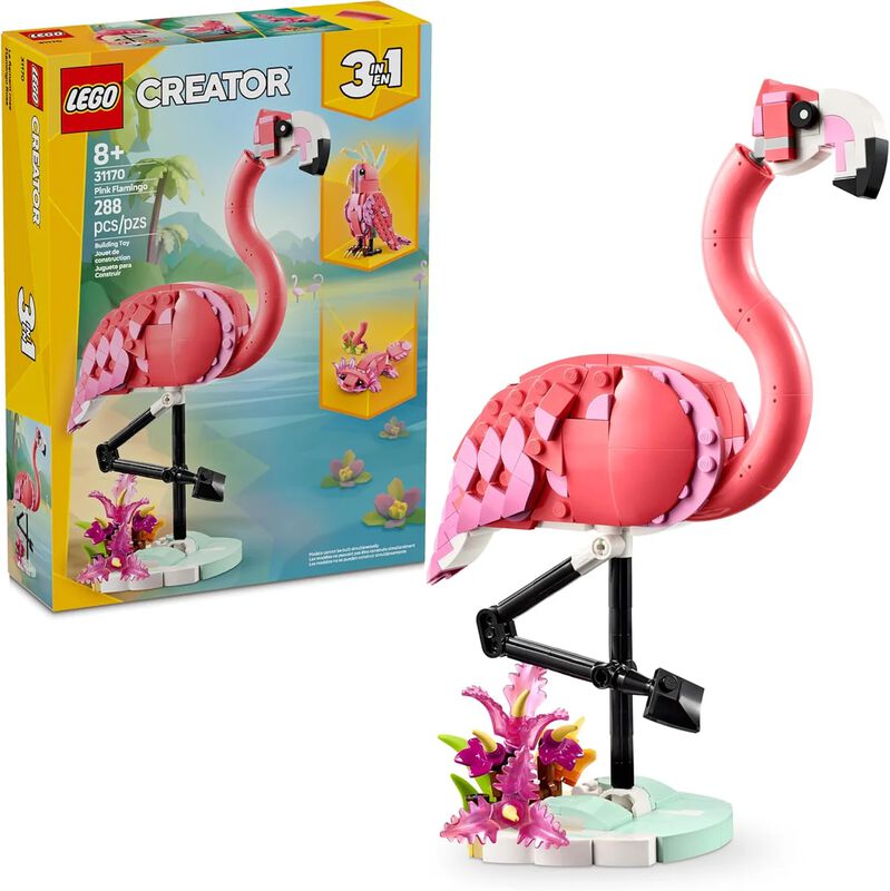 LEGO Creator 3en1 Fauna Salvaje: Flamingo Rosa ... image number null