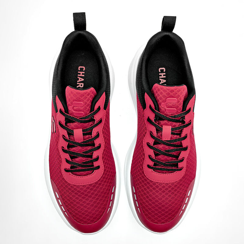 Charly Tenis deportivo para hombre rojo negro image number null