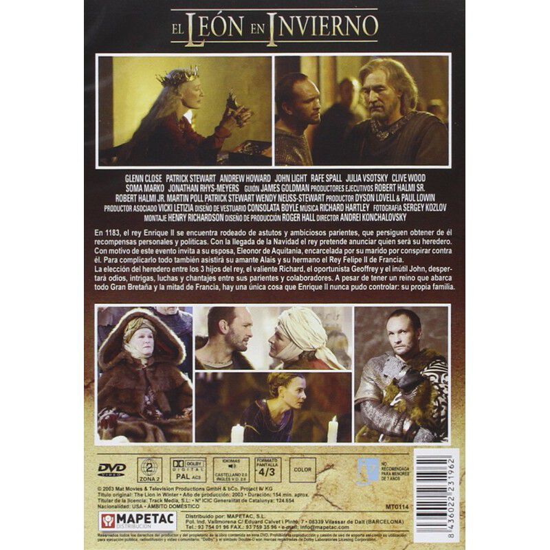 El Le&oacute;n En Invierno [dvd] image number null
