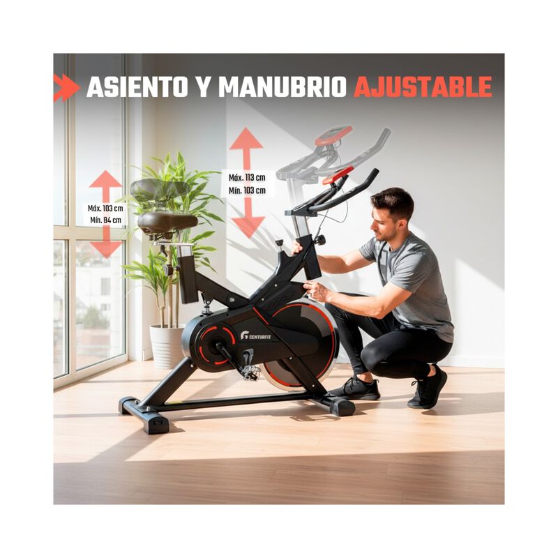 Bicicleta Spinning Fija Estatica Fitness Monito... image number null