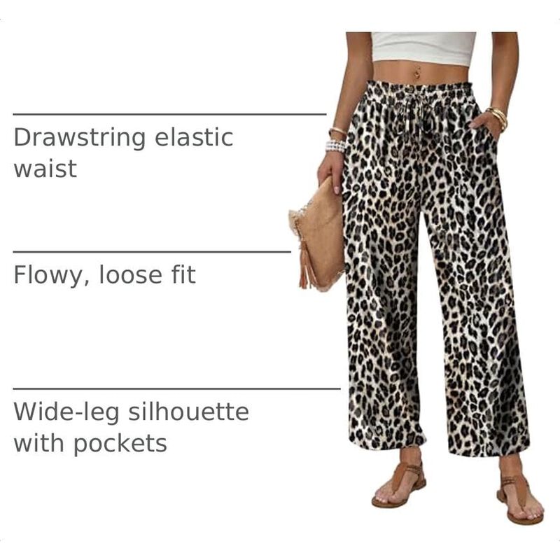 Pantalones Wiholl de Pierna Ancha de Lino Estam... image number null