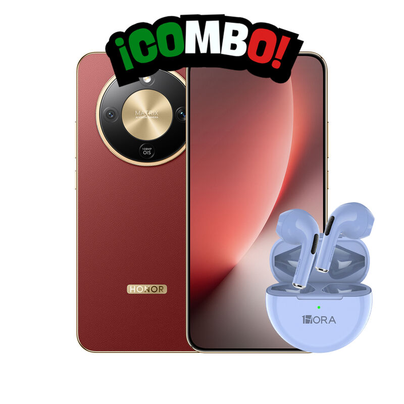 Honor Magic 8 Lite 8+256gb Rojo + Aud&iacute;fonos 1ho... image number null