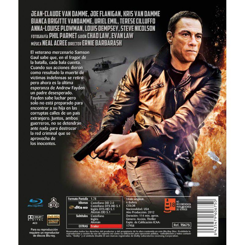 6 Balas [blu-ray] (2012) 6 Bullets image number null