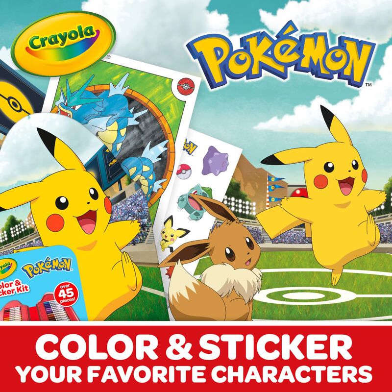 Art Kit Crayola Pok&eacute;mon Con 26 Rotuladores Lava... image number null
