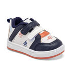 Minis Nice Tenis para beb&eacute; ni&ntilde;o. Blanco negro naranja