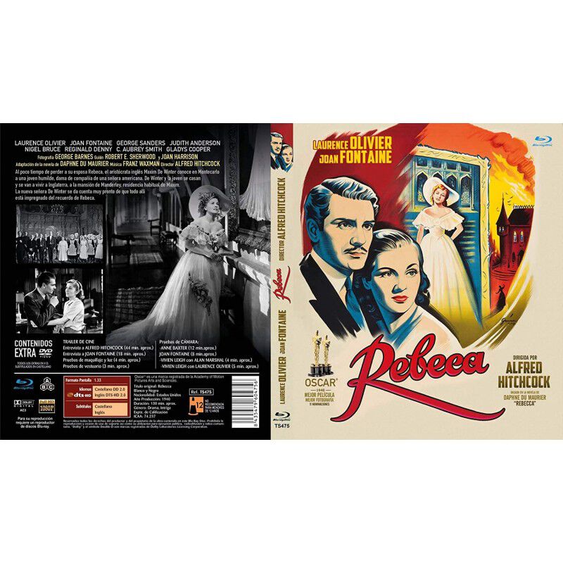 Rebeca (con Dvd. De Extras) [blu Ray] (1940) Re... image number null