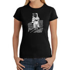 Camiseta Word Art Para Mujer - Astronauta- Negro