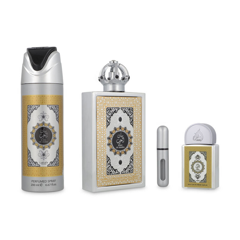 Set Lattafa Pride King Of Arabia 4pzs 100ml Edp... image number null