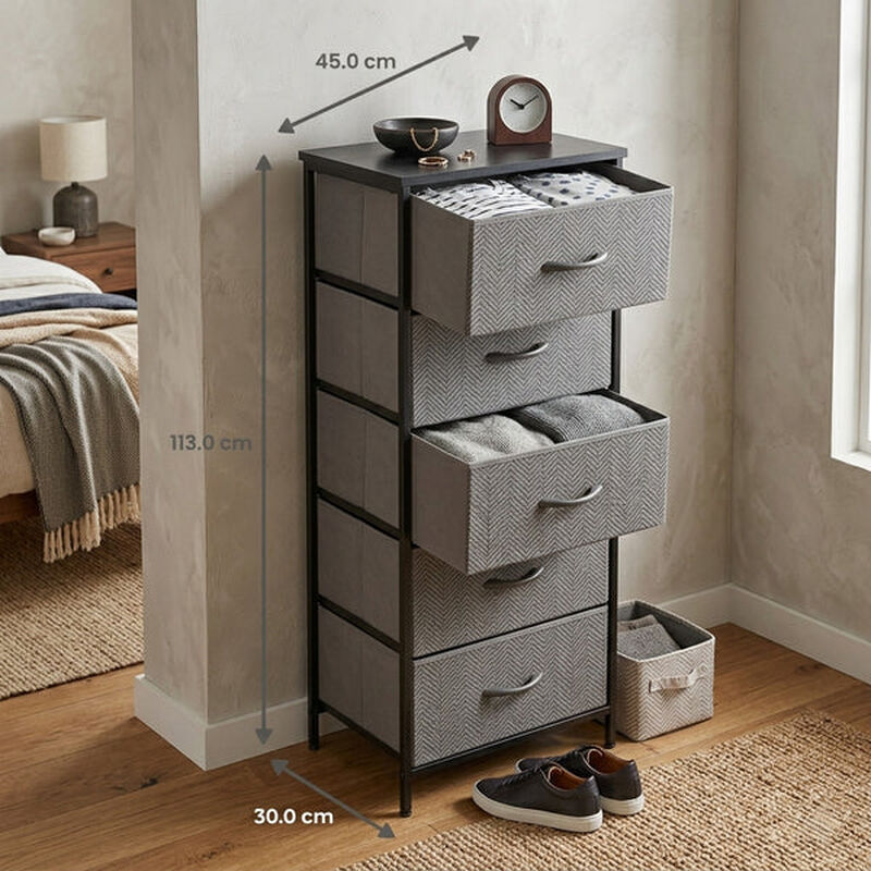 Cajonera Vertical Gris Ideen De 5 Cajones image number null