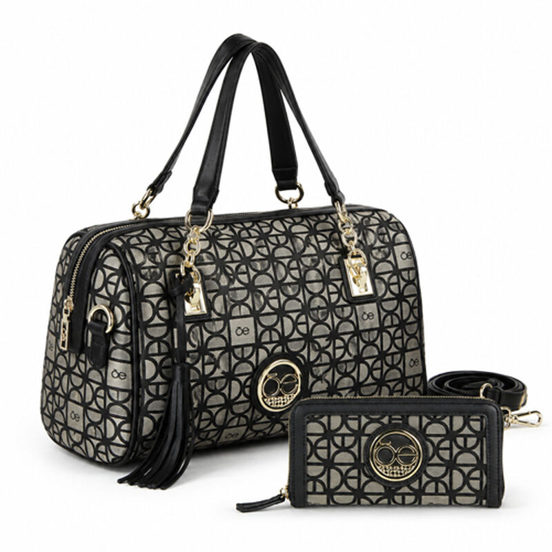 Kit Bolsa Cloe + Cartera Color Negro image number null