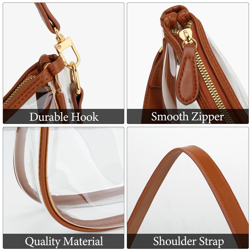 Bolso De Hombro Kkxiu Transparente Peque&ntilde;o Y Bo... image number null