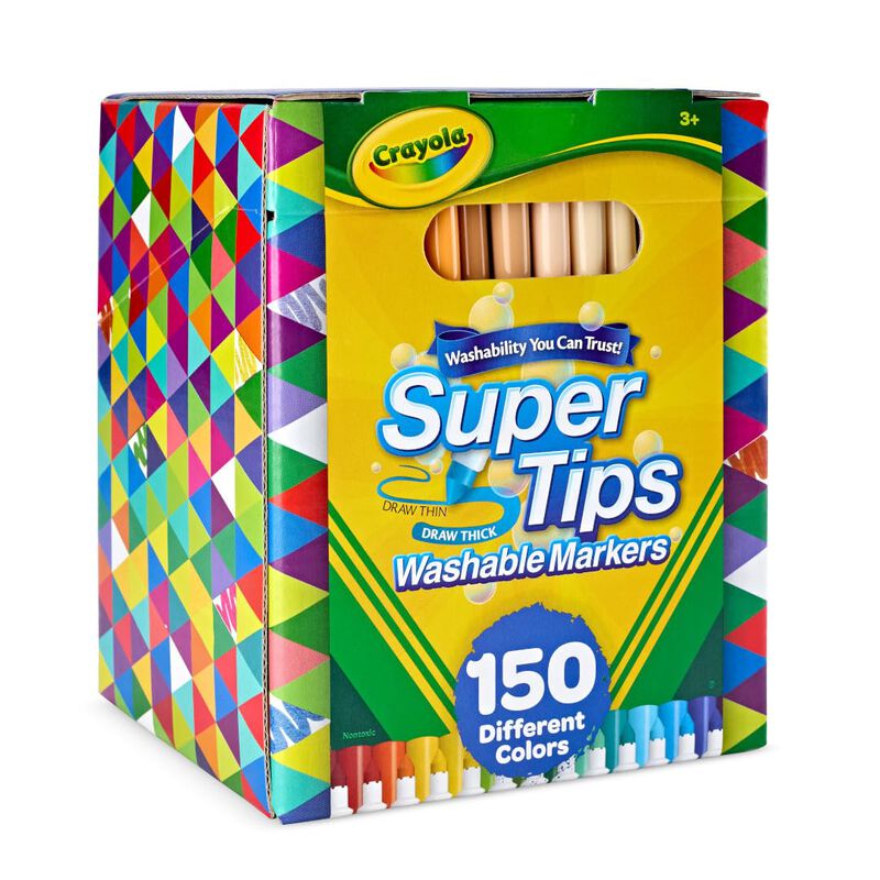 Markers Crayola Supertips 150 Rotuladores Lavab... image number null