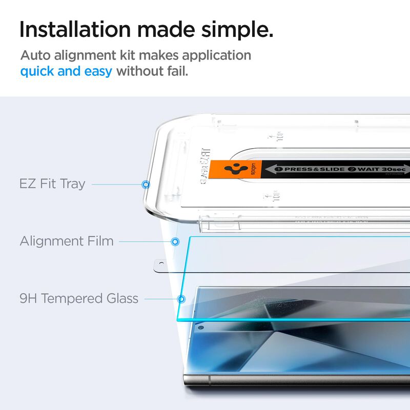 Protector De Pantalla Spigen Glastar Ez Fit Par... image number null
