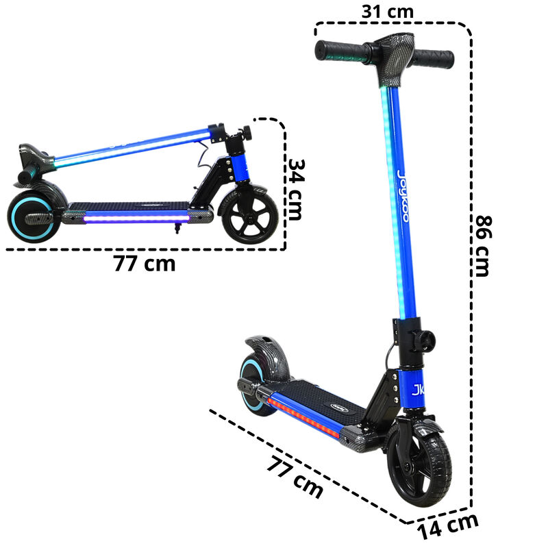 Scooter El&eacute;ctrico Para Ni&ntilde;os Con Luces Led Pleg... image number null